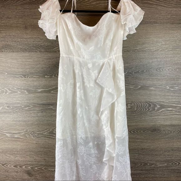 Wayf Casper Midi Dress in Ivory NWT - Picture 4 of 13